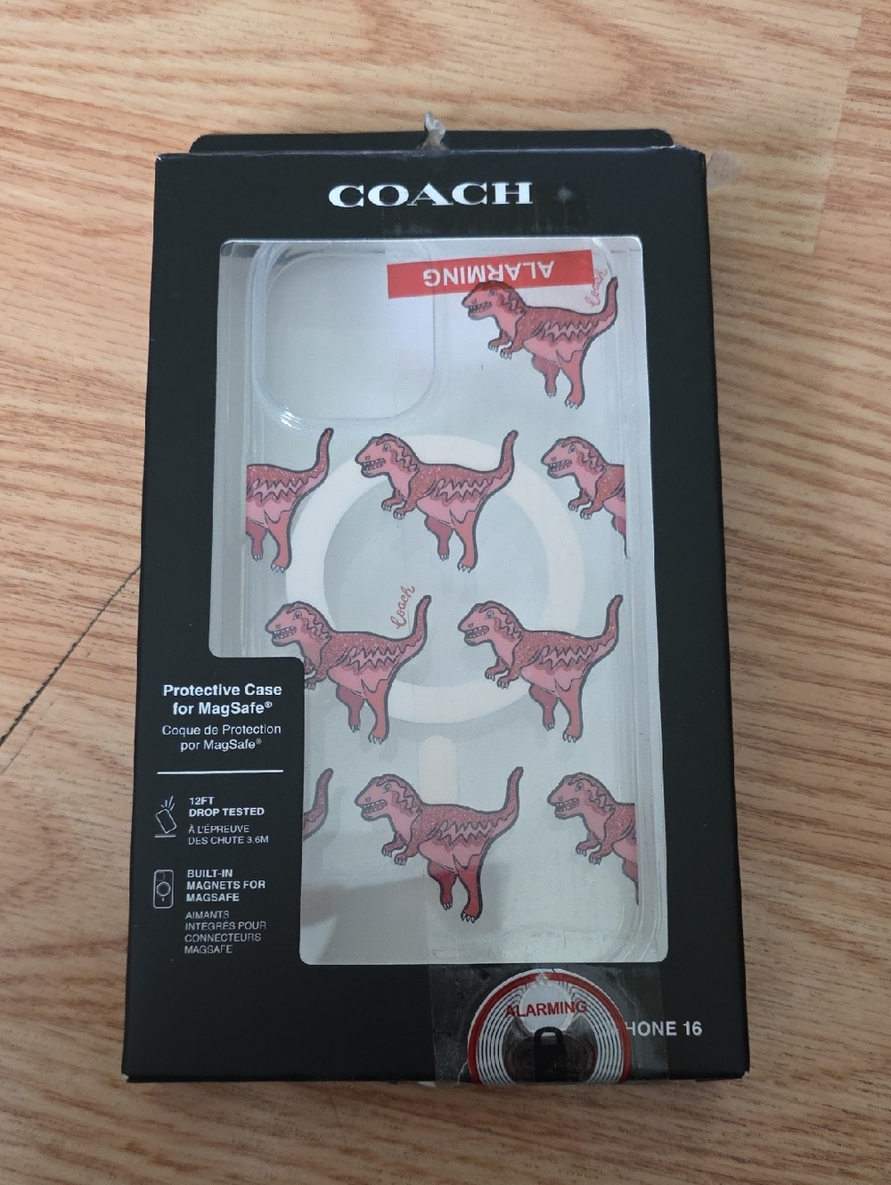 Coach Red Dinosaur iPhone 16 Case